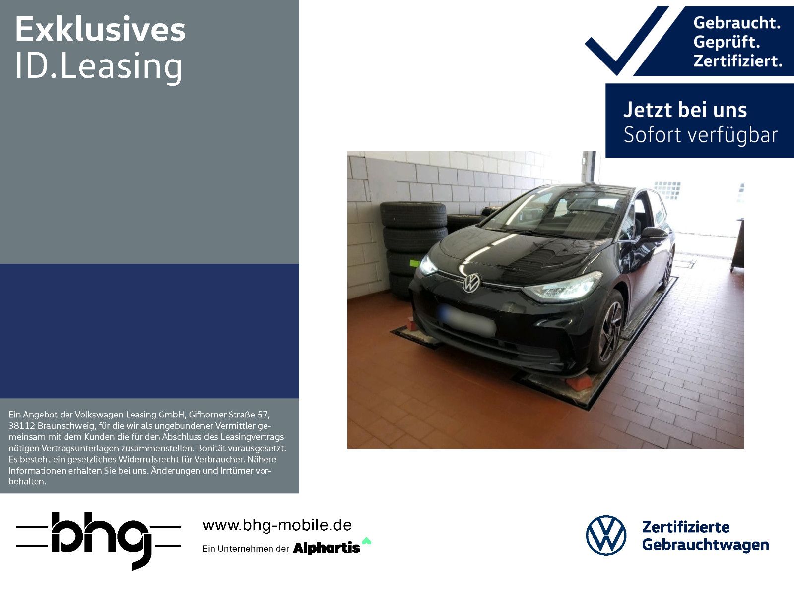 VW ID.3 Pro ACC Keyless Navi Kamera Assist Sitzhzg