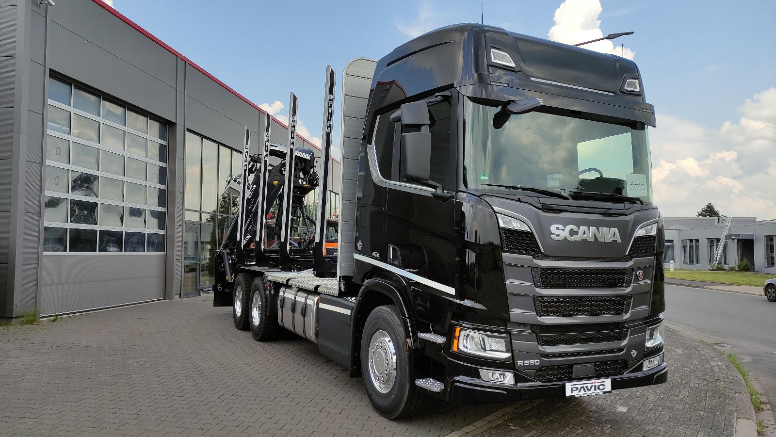 Scania R590 6x4 Schemel/Kran TAJFUN LIV oder EPSILON