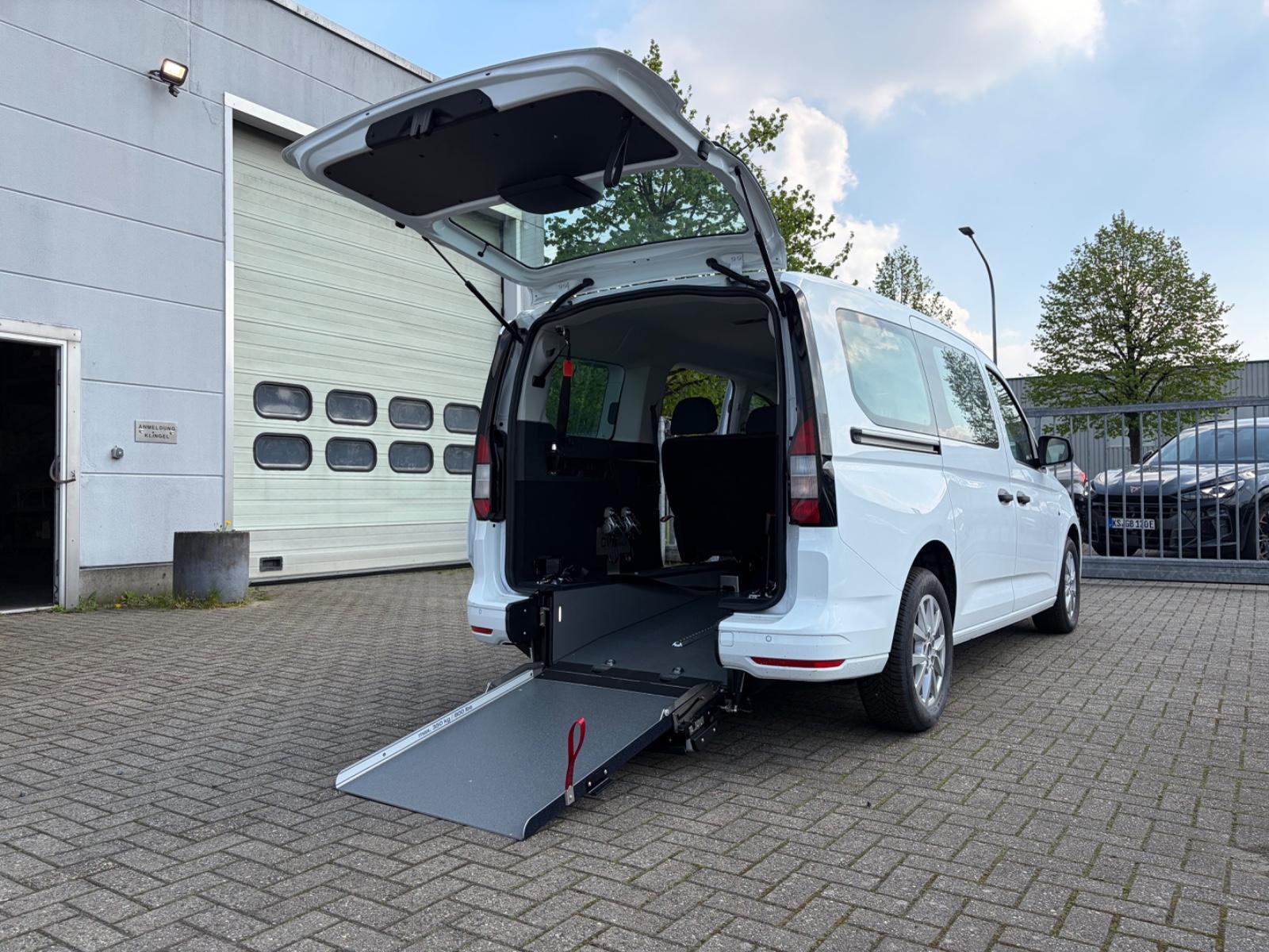 Ford Connect Lang Heckausschnitt Rollstuhl Rampe 75KW