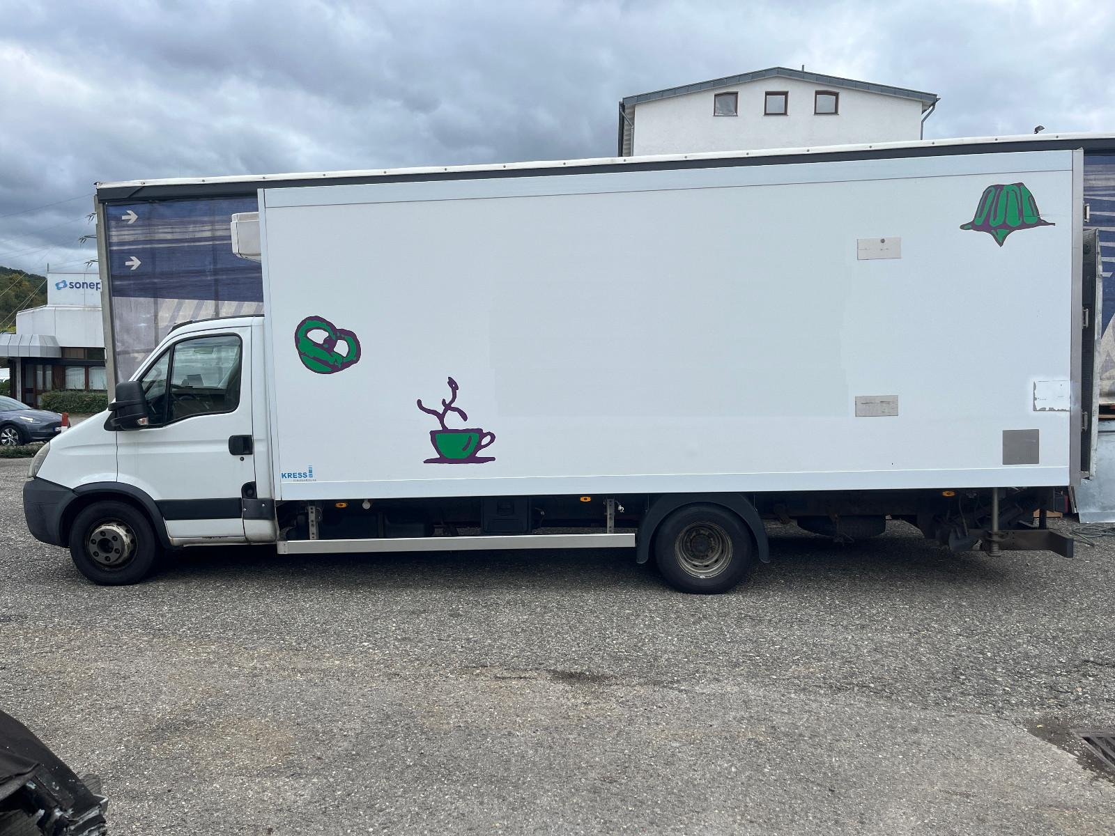 Iveco 70C17 Kress TKühlkoffer, ATM, Türe re., LBW 1000