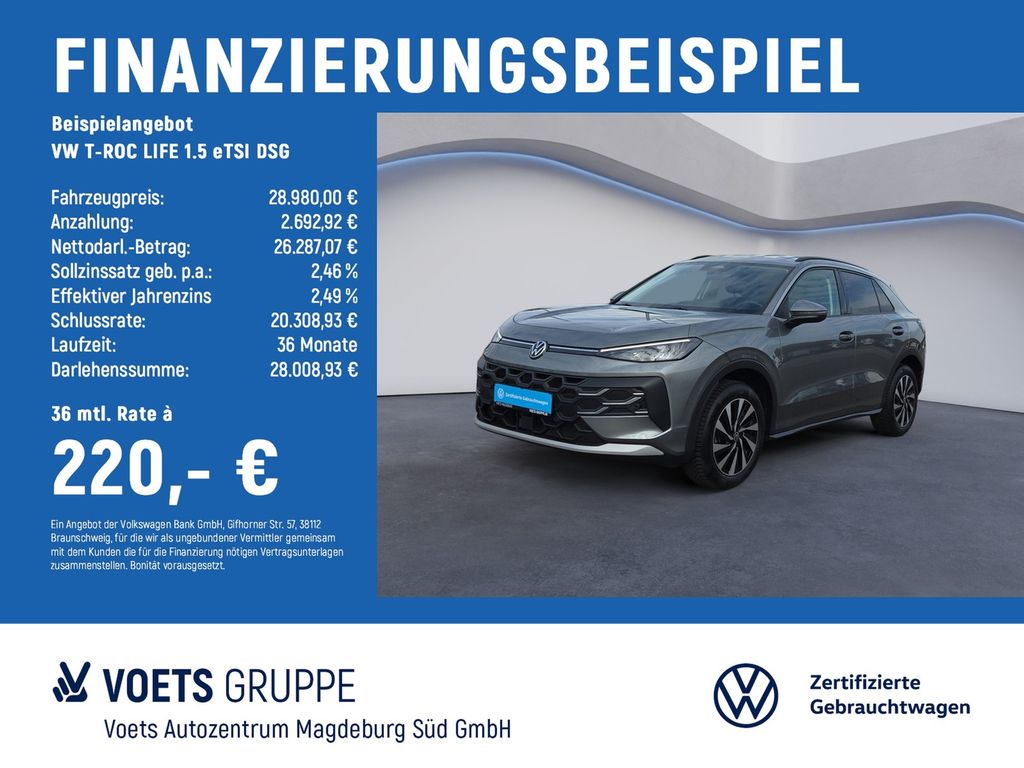 T-ROC LIFE 1.5 eTSI DSG LED+NAVI+KAMERA+ACC+IDA