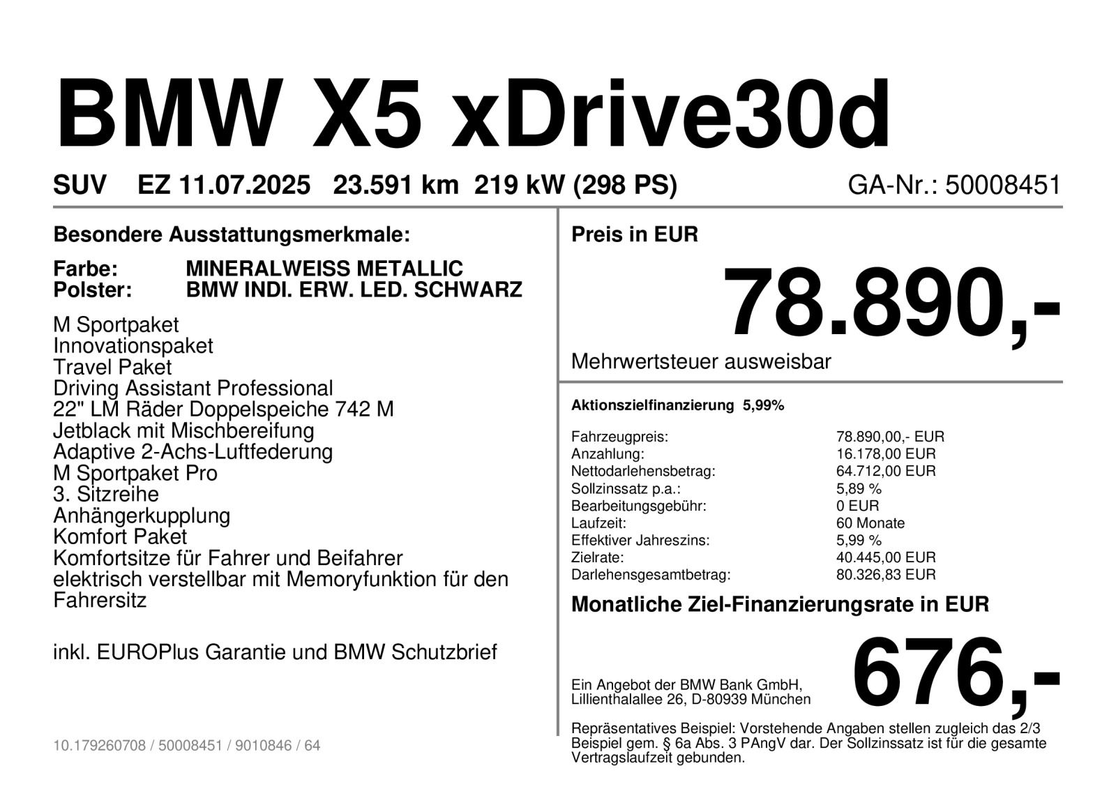 BMW X5 xDrive30d M Sportpaket Innovationsp. 7. Sitze imagem 2