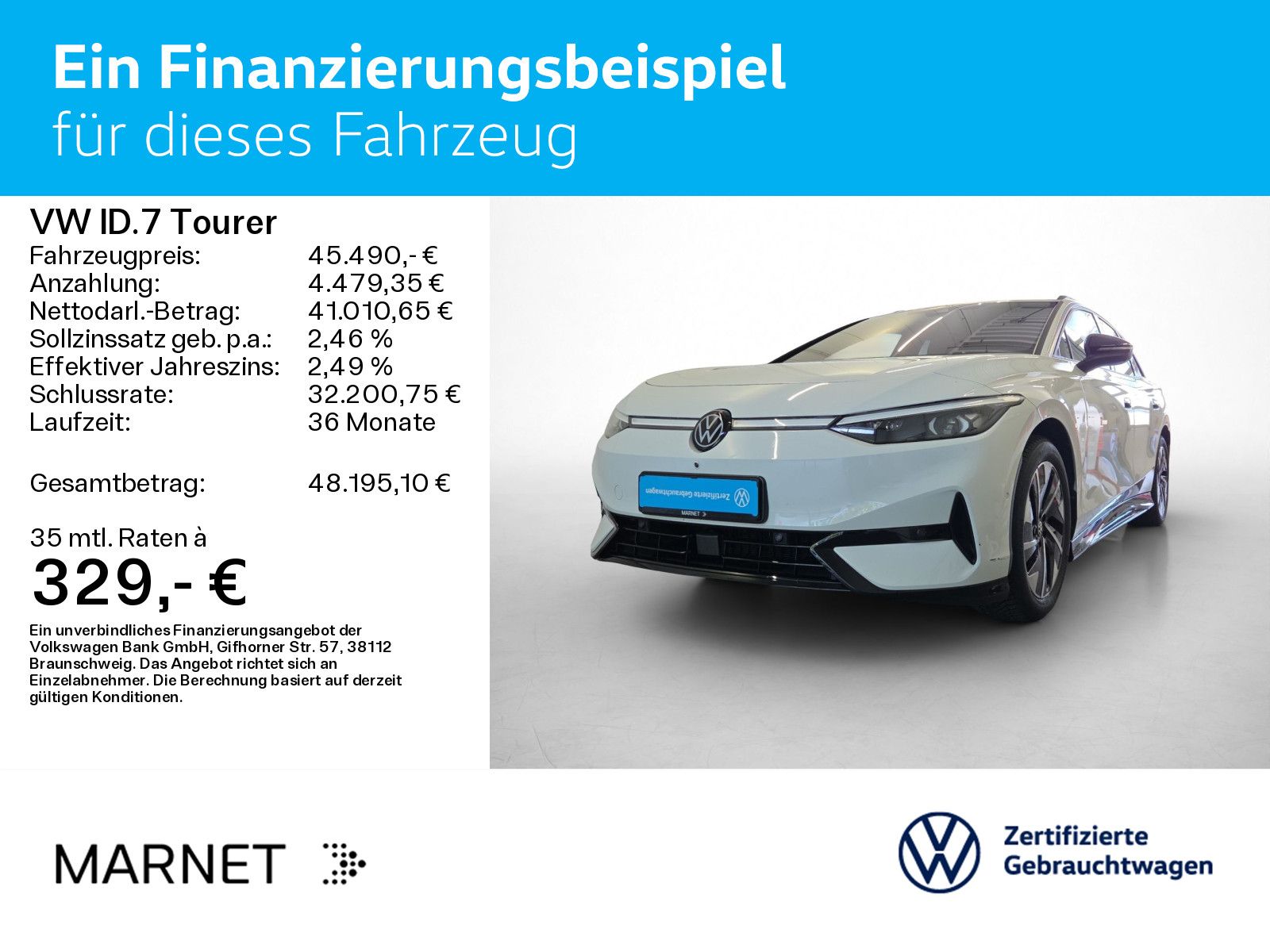 Volkswagen ID.7 Tourer Pro Navi*Wärmep.*IQ-Light*IQ-Drive*A imagem 2