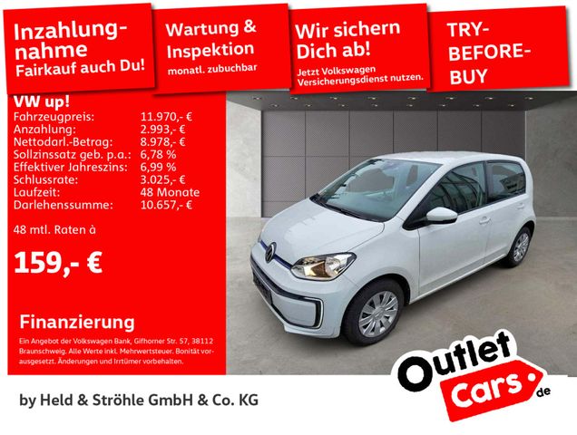 Volkswagen up! e-up! AUT. CLIMATRONIC R-KAM PDC DAB+