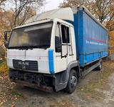 MAN 12.220 LE Plane+Spriegel/6Zylinder/LDB/BLATT-BLA - MAN Pritsche + Plane Spriegel