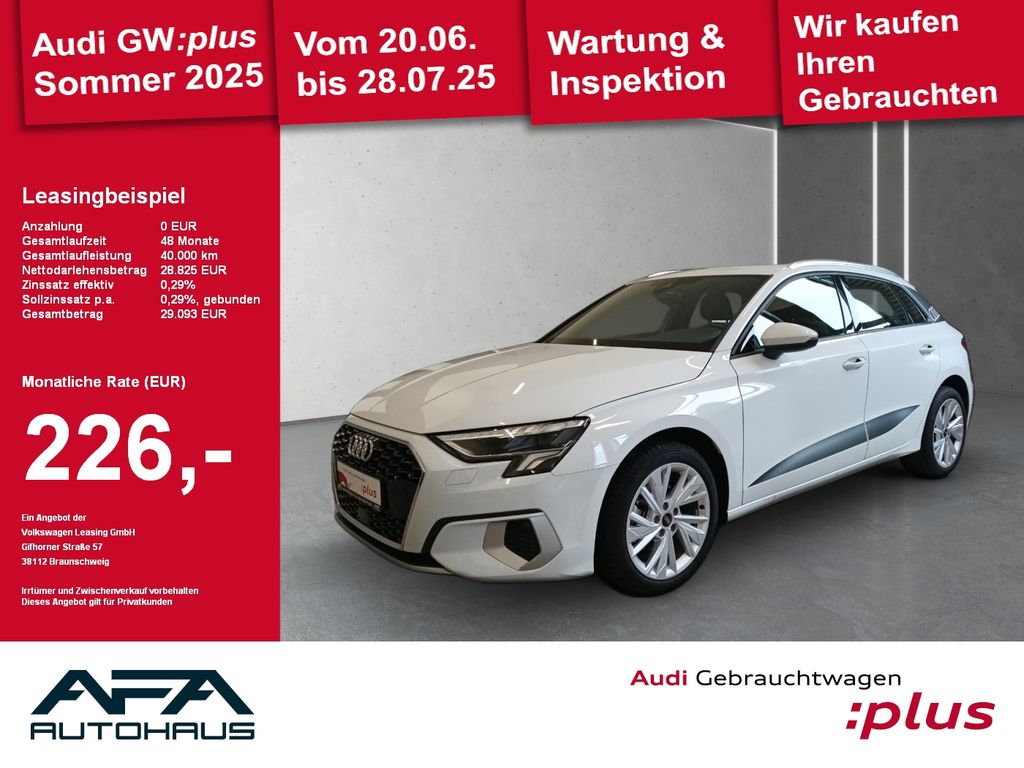 Audi A3 Sportback 30TFSI Adva. S tronic Smart.Int*AHK