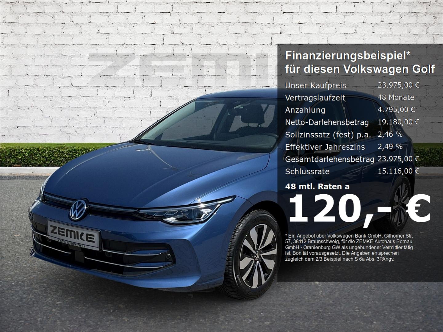Volkswagen Golf VIII 1.5 TSI Goal 1,49%  AHK-el. klappb. Na
