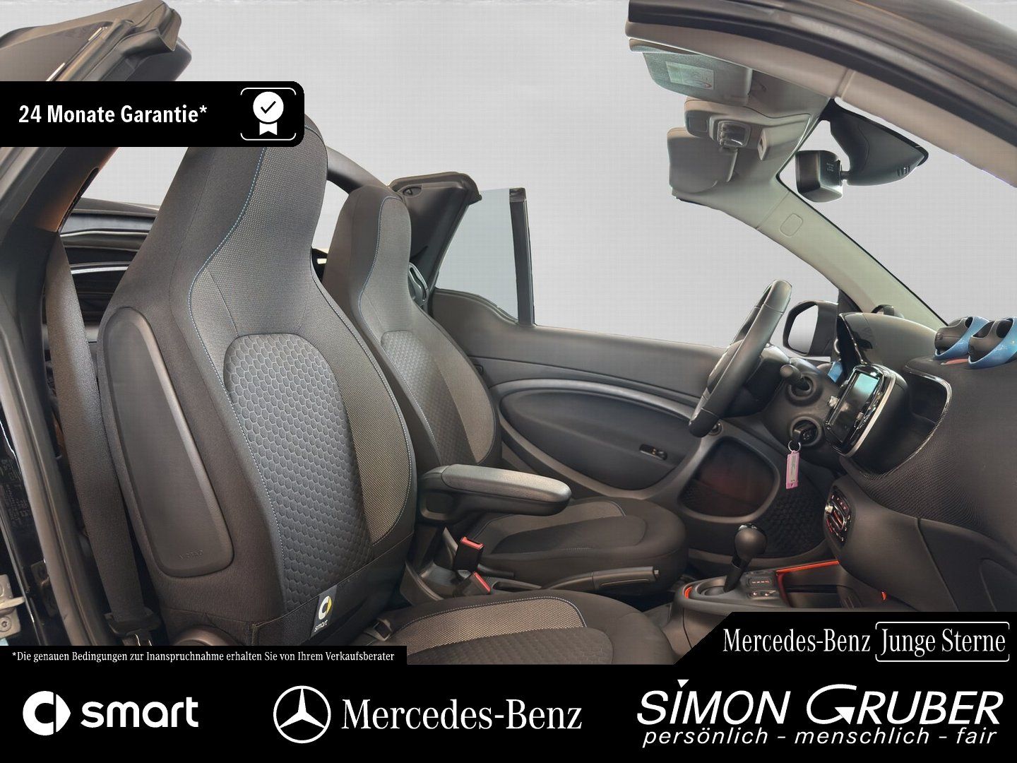 Fahrzeugabbildung Smart fortwo EQ Cabrio Pulse Exclusive JBL Carbon Wint