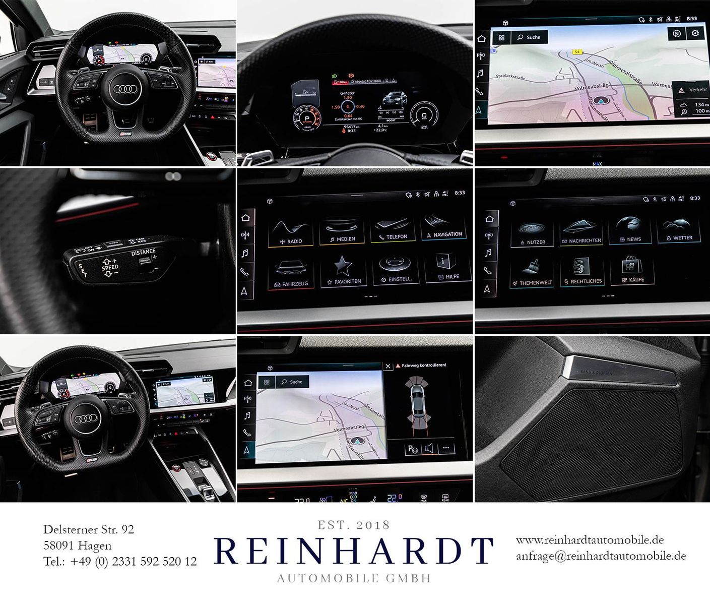 Audi RS3 LIMOUSINE ALL-BLACK/19Z./MTRX/RS-AGA/280KM/H foto 23