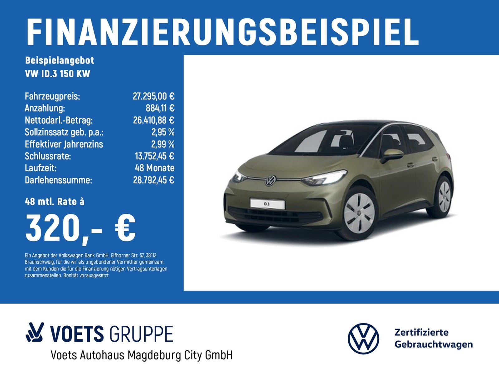 Volkswagen ID.3  150 KW Pro CLIMATRONIC+ACC+DAB