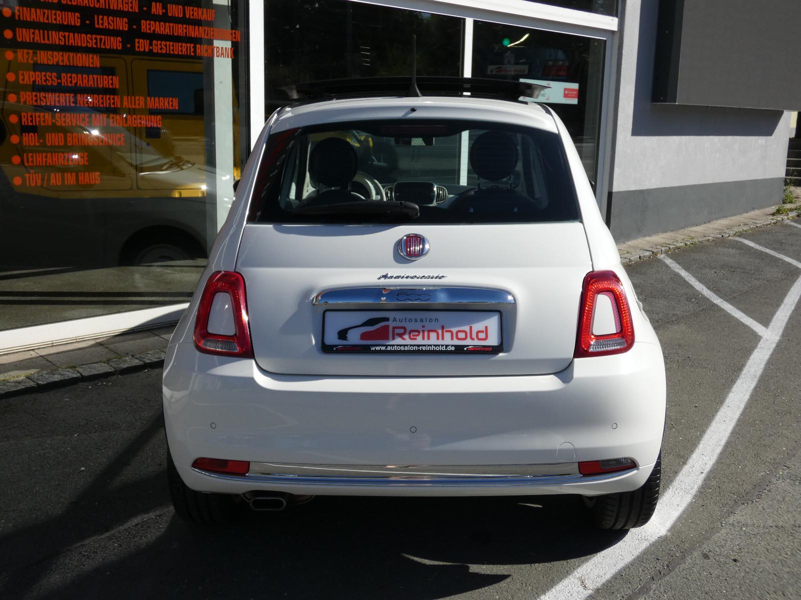 Fiat 500 Anniversario Glas-Schiebedach LED NAVI PDC