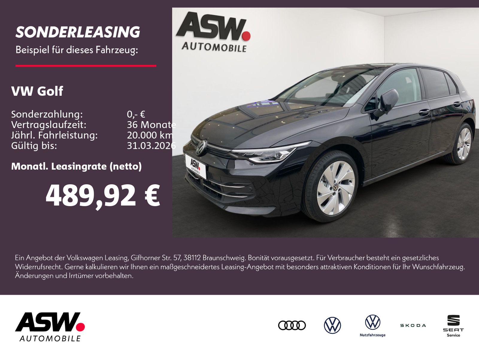 Volkswagen Golf ENERGY1.5 eTSI OPF DSG LED-Scheinwerfer