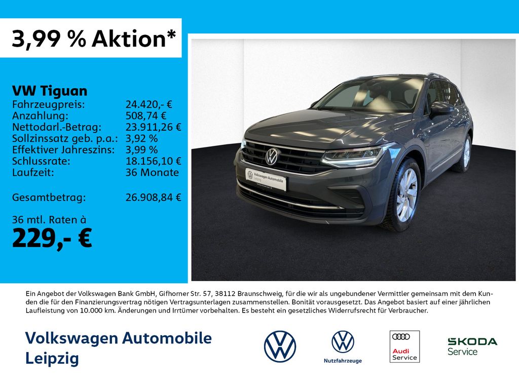 Volkswagen Tiguan 2.0 TDI Active*AHK*ACC*Rear View*SHZ*Navi
