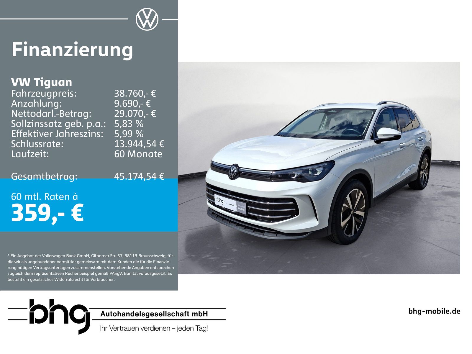Volkswagen Tiguan 1.5 eTSI DSG ELEGANCE