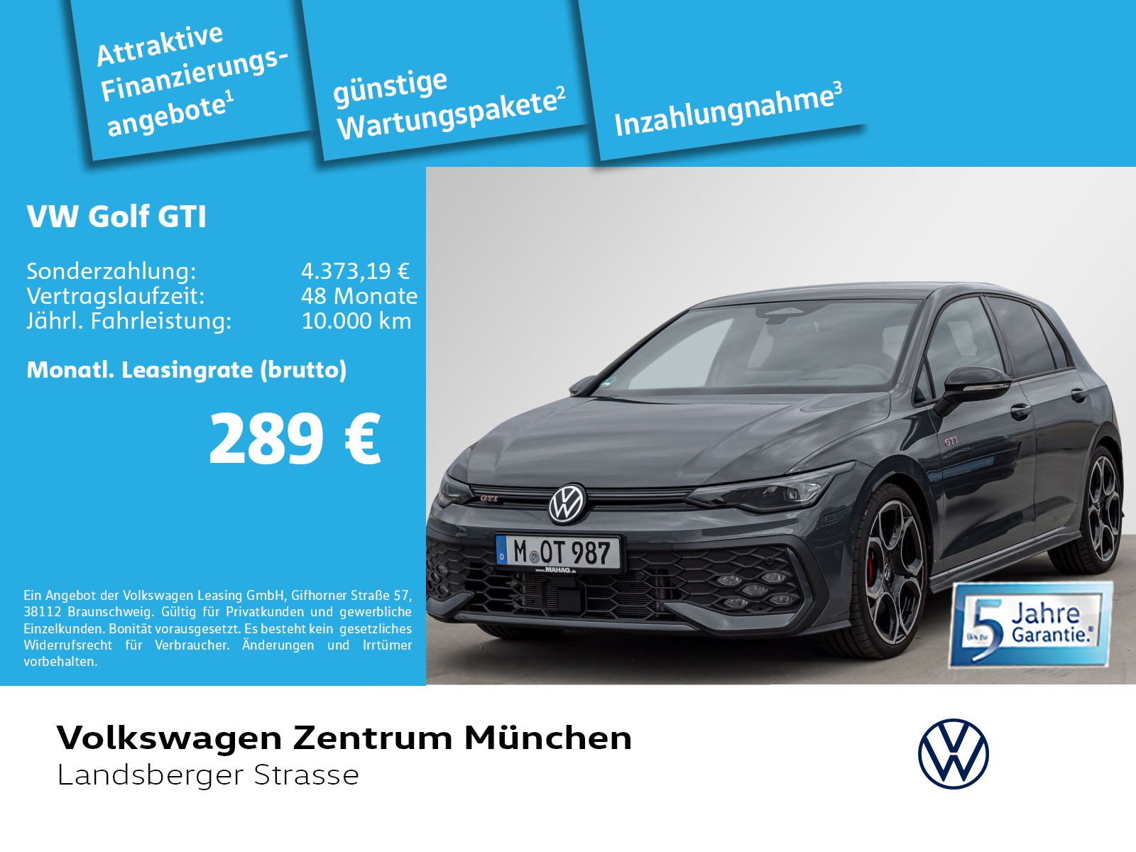 Volkswagen Golf VIII GTI 2.0 TSI BlackStyle IQ.Light Navi P