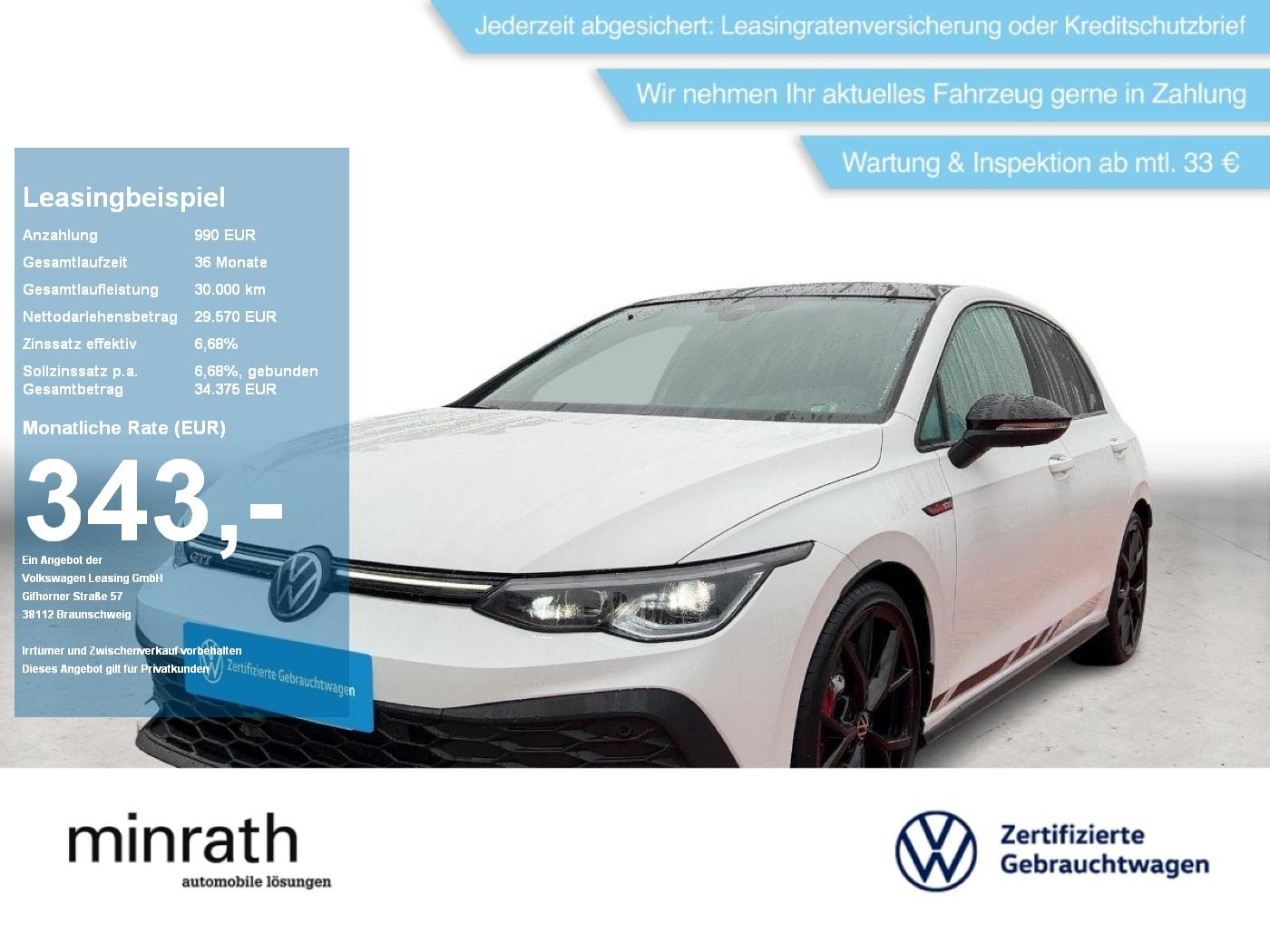 Volkswagen Golf VIII GTI CLUBSPORT 2.0 TSI DSG BLACK+APP+SH