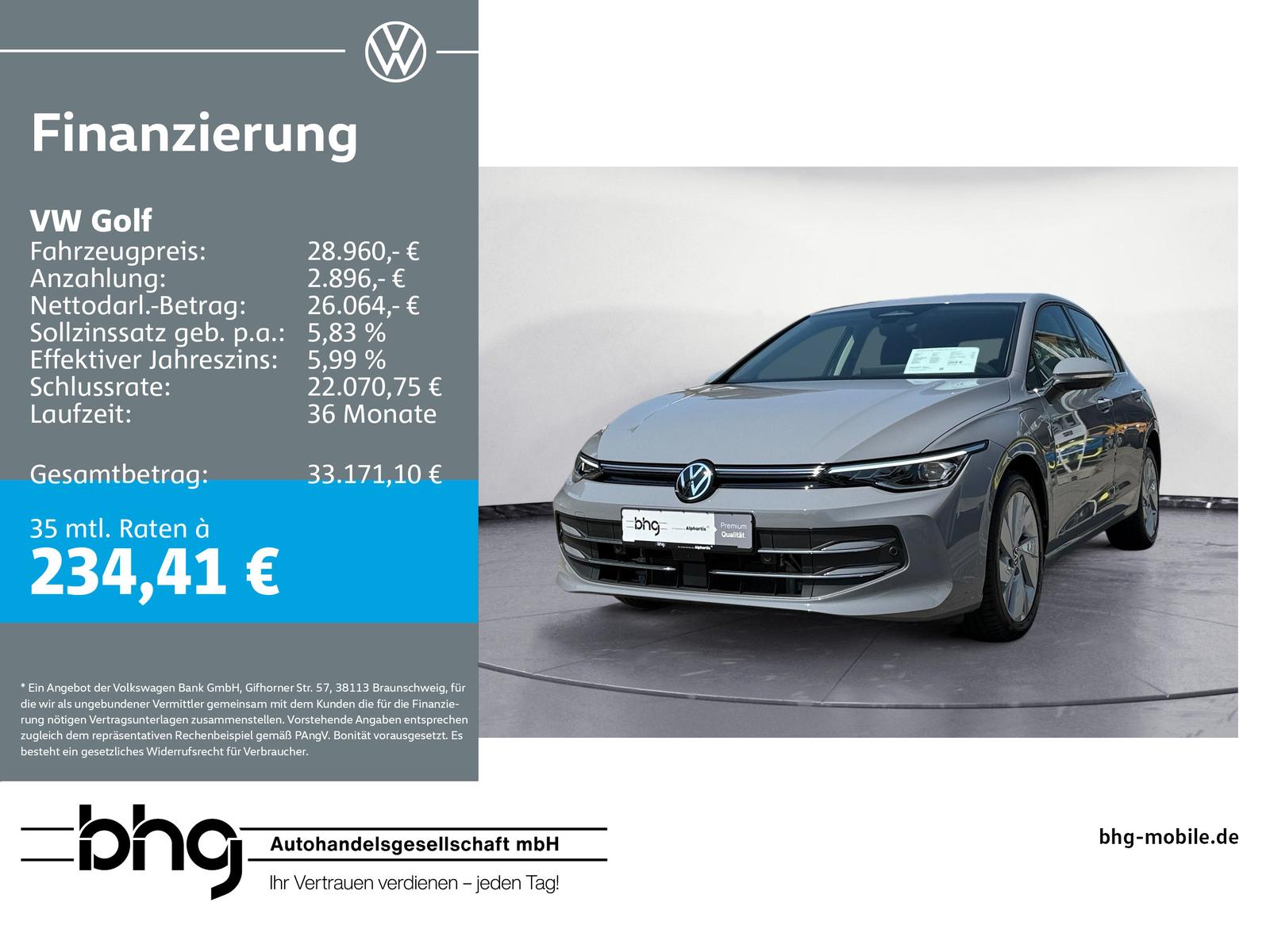 Volkswagen Golf Style 1,5 eHybrid OPF 110/ DSG