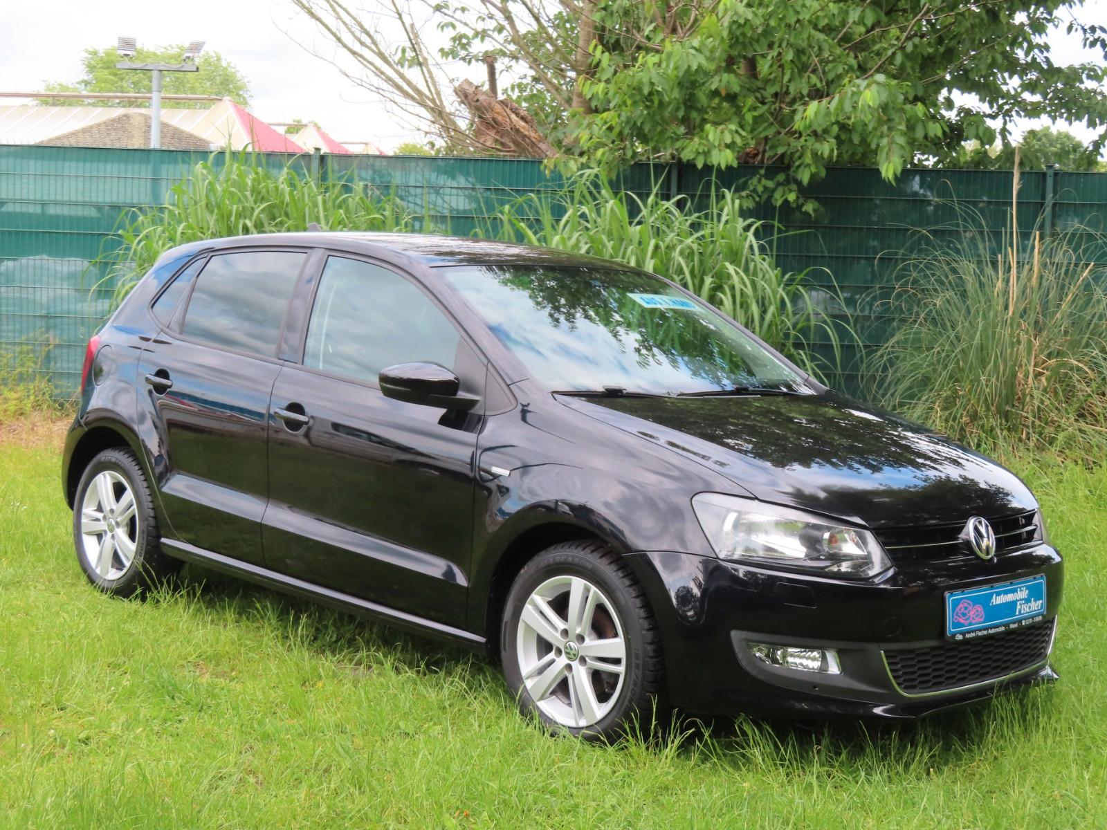 Volkswagen Polo V Match  Schwarz-met.-Navi-Teilleder-1.Hand