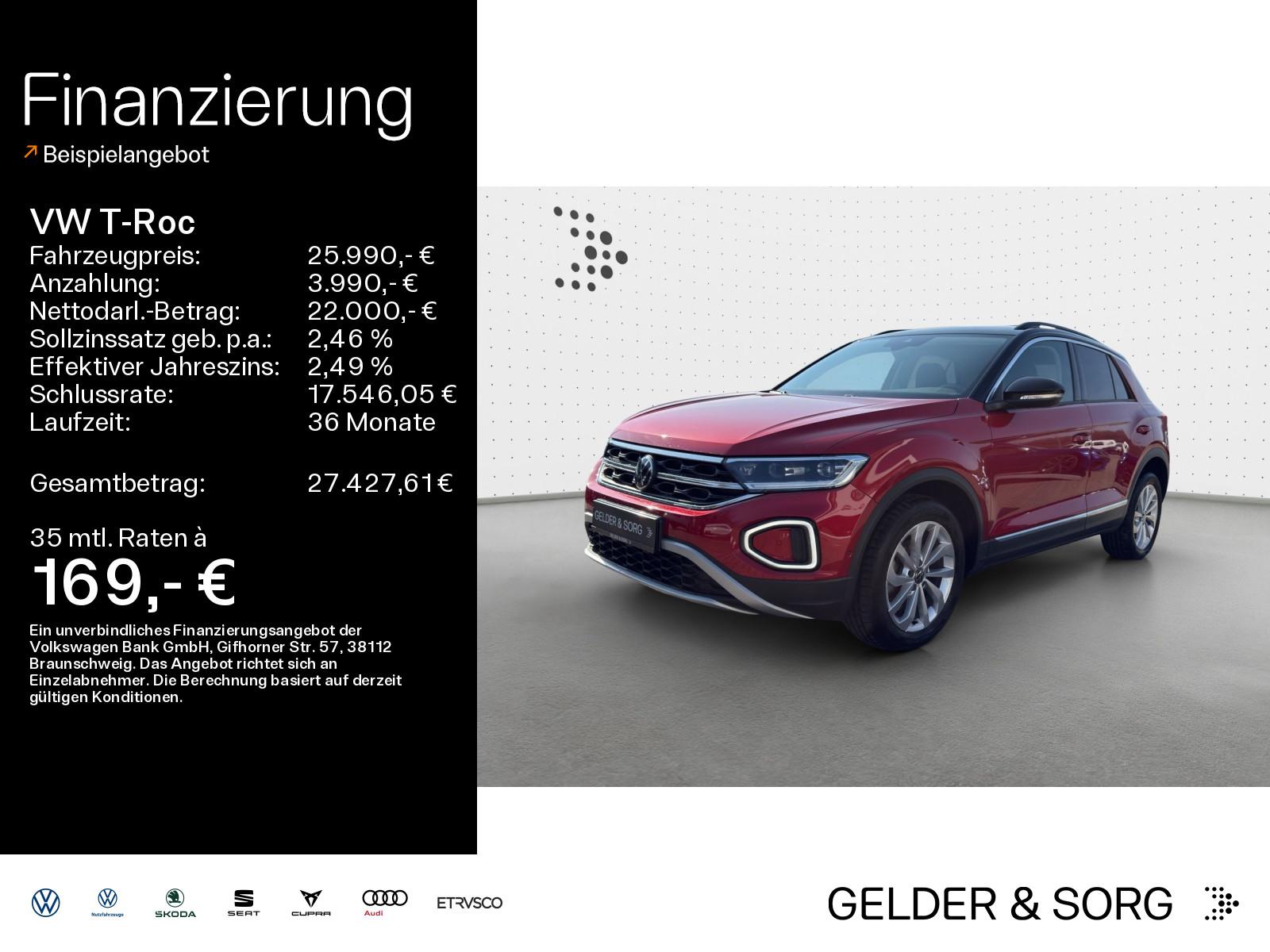 Volkswagen T-Roc Style 2.0 TDI LED*RFK*AHK*ACC*CarPlay