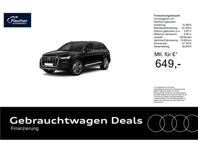 Audi Q7 50 TDI qu. Tip. 7-Sitze/AHK/P-Dach/Matrix/HUD