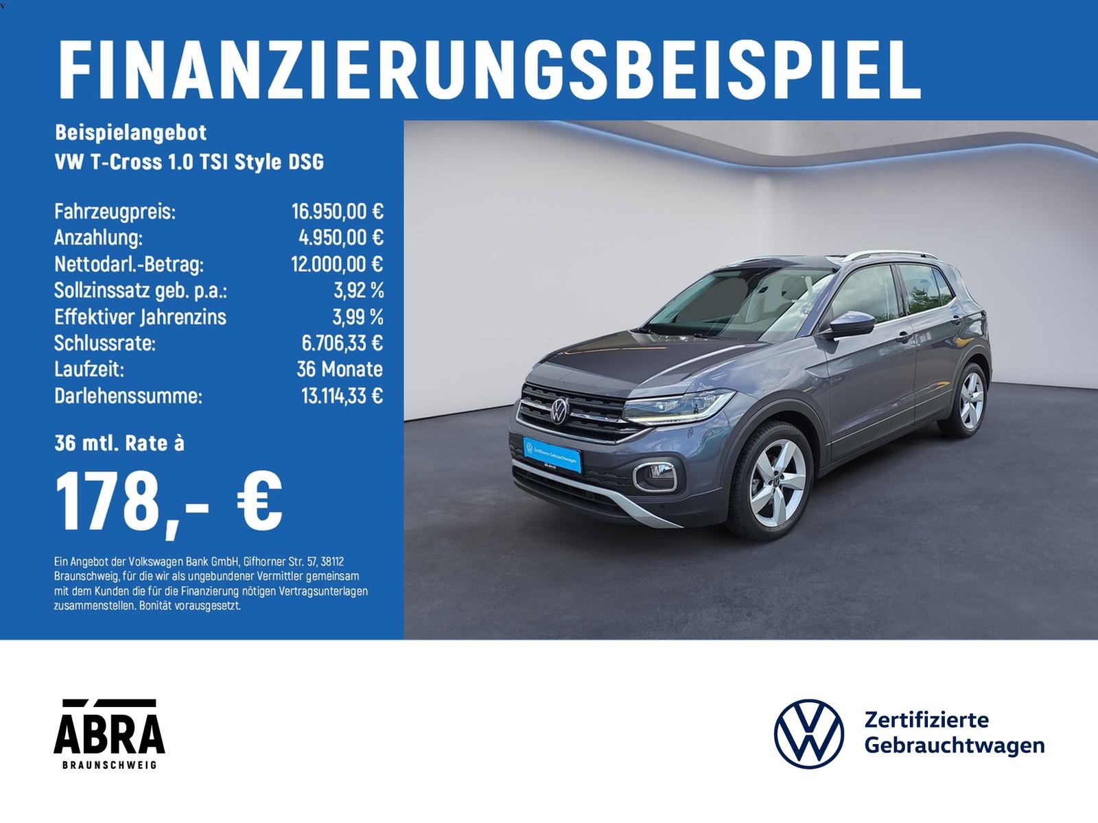 Volkswagen T-Cross 1.0 TSI Style DSG CAM+LED+ACC+LED++APP