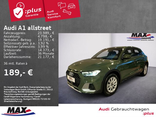 Audi A1 allstreet 25 TFSI LED+VC+SITZHZG+APP+PDC+ALU+