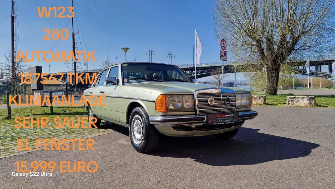 Mercedes-Benz 280/W123/H ZULASUNG/KLIMA/EL FENSTER/