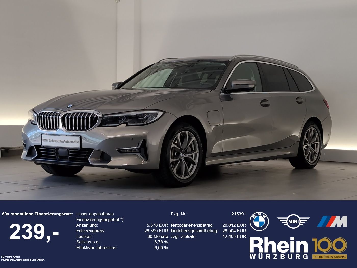 BMW 330e xDrive Touring Luxury Line Navi/Laser/RFK N