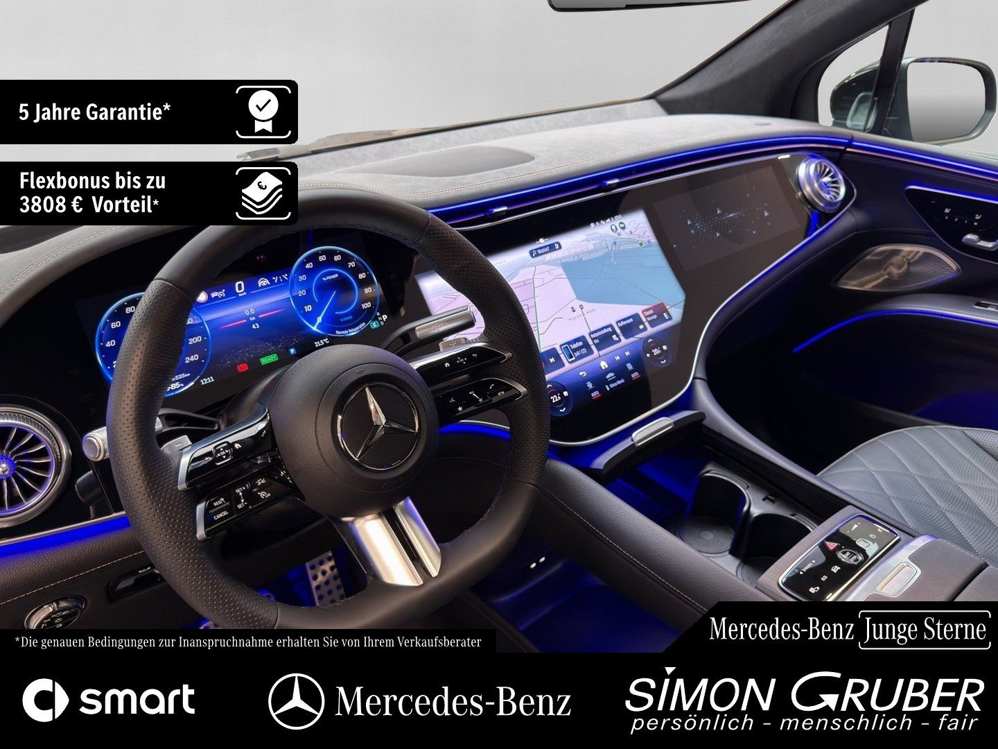 Fahrzeugabbildung Mercedes-Benz EQS 580 4M SUV AMG Premium+ Massage AHK 7 Sitze