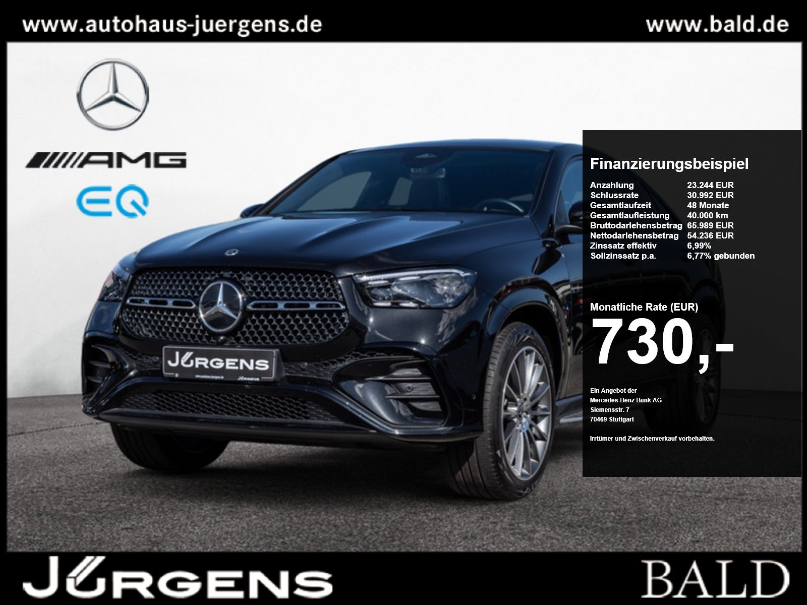 Mercedes-Benz GLE 300 d 4M Coupé AMG-Sport Pano AHK HUD Night foto 1