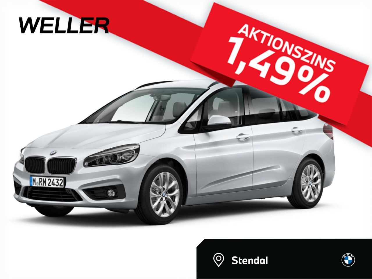 BMW 220d Gran Tourer LED Nav+ HUD MEM HiFi Kam AHK