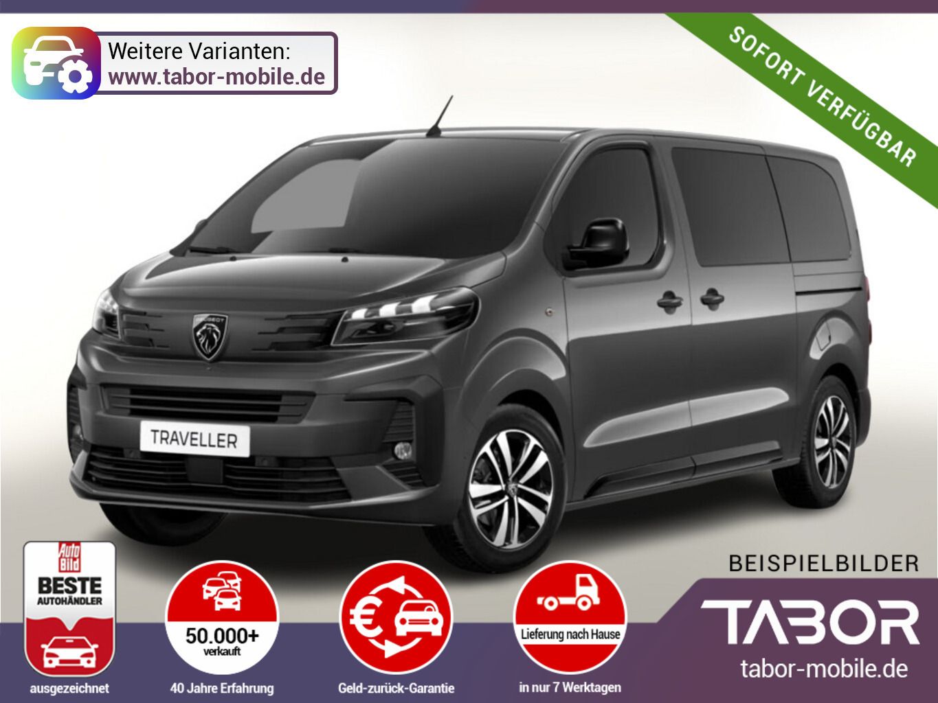 Peugeot Traveller L2 Allure AT 8S Pano Nav SHZ Kam Leder