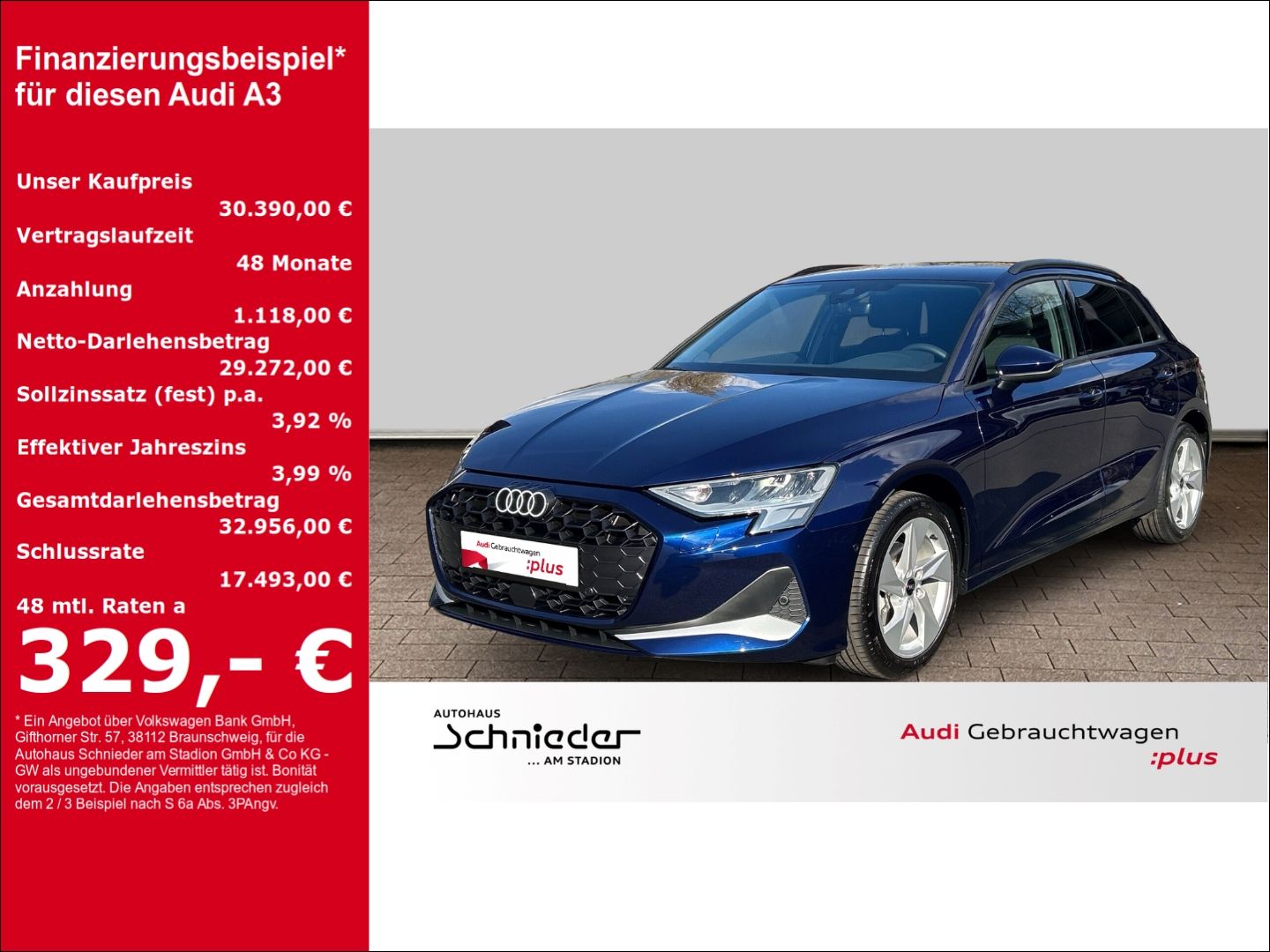 Audi A3 Sportback Advanced 35 TDI NAVI+LED+ACC+CARPLA