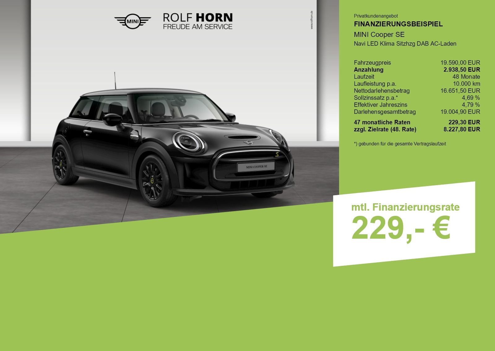 MINI Cooper SE Navi LED Klima Sitzhzg DAB AC-Laden imagem 3