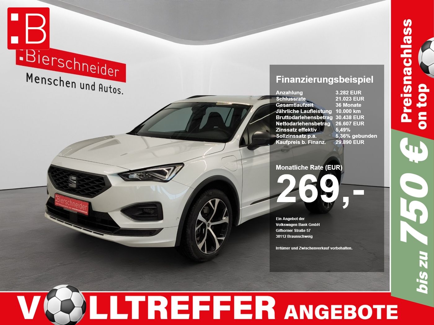 SEAT Tarraco 1.4 e-Hybrid DSG FR LED NAVI DCC 19 AHK
