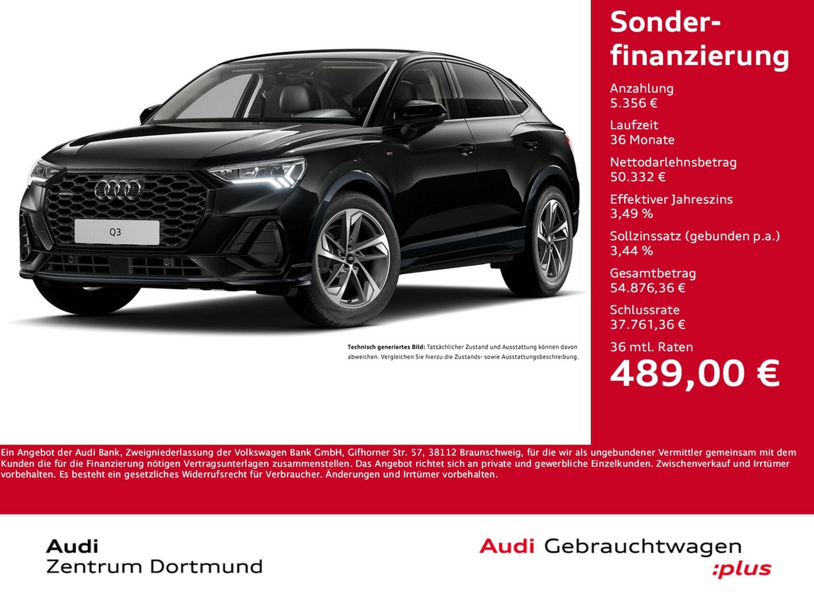 Audi Q3 Sportback 45 quattro S LINE BLACKPAK AHK LM19