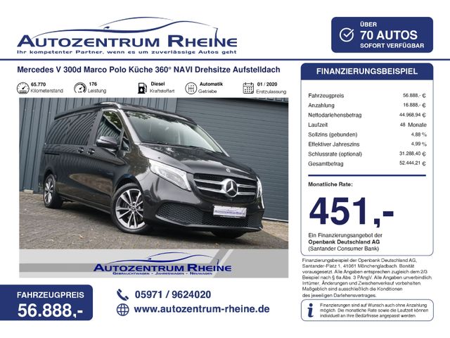 MERCEDES-BENZ V 300d Marco Polo Küche 360° NAVI Drehsitze SHZ