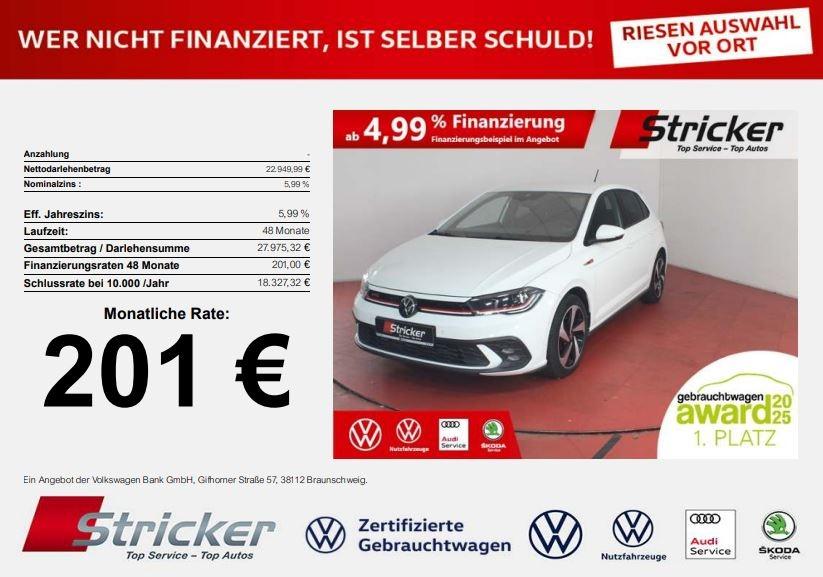 Volkswagen Polo GTI 2.0TSI DSG 201,-ohne Anzahlung ACC App