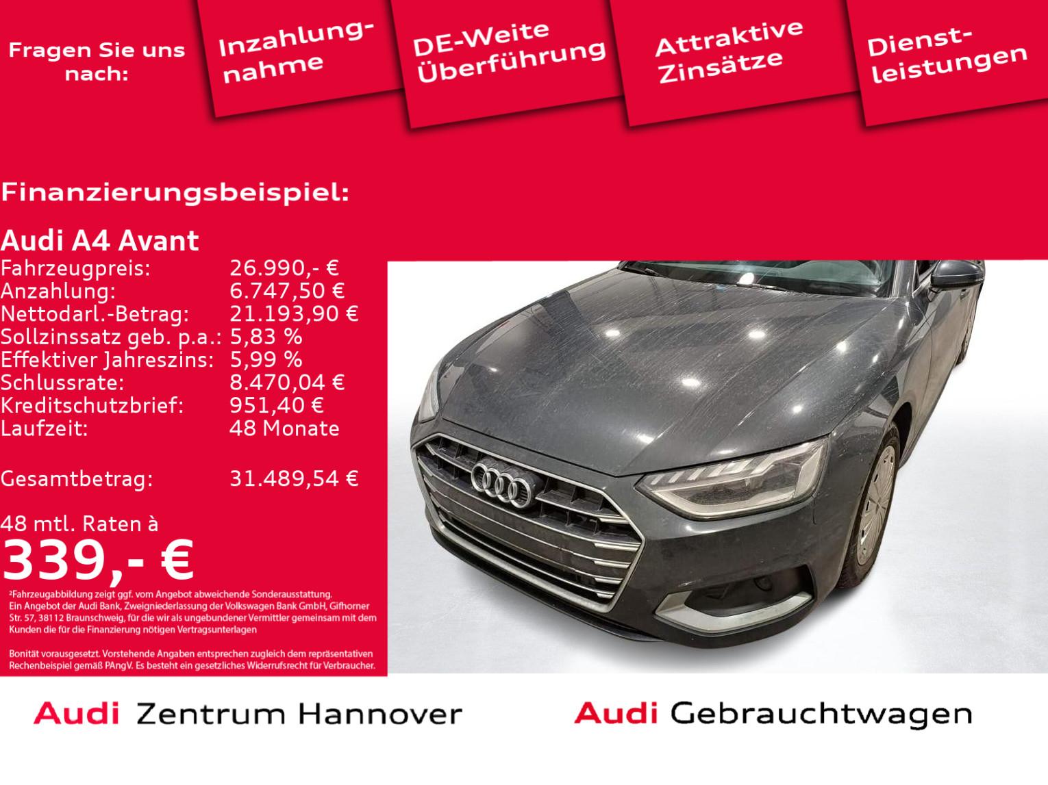 Audi A4 Avant 35 TFSI advanced virtual LED