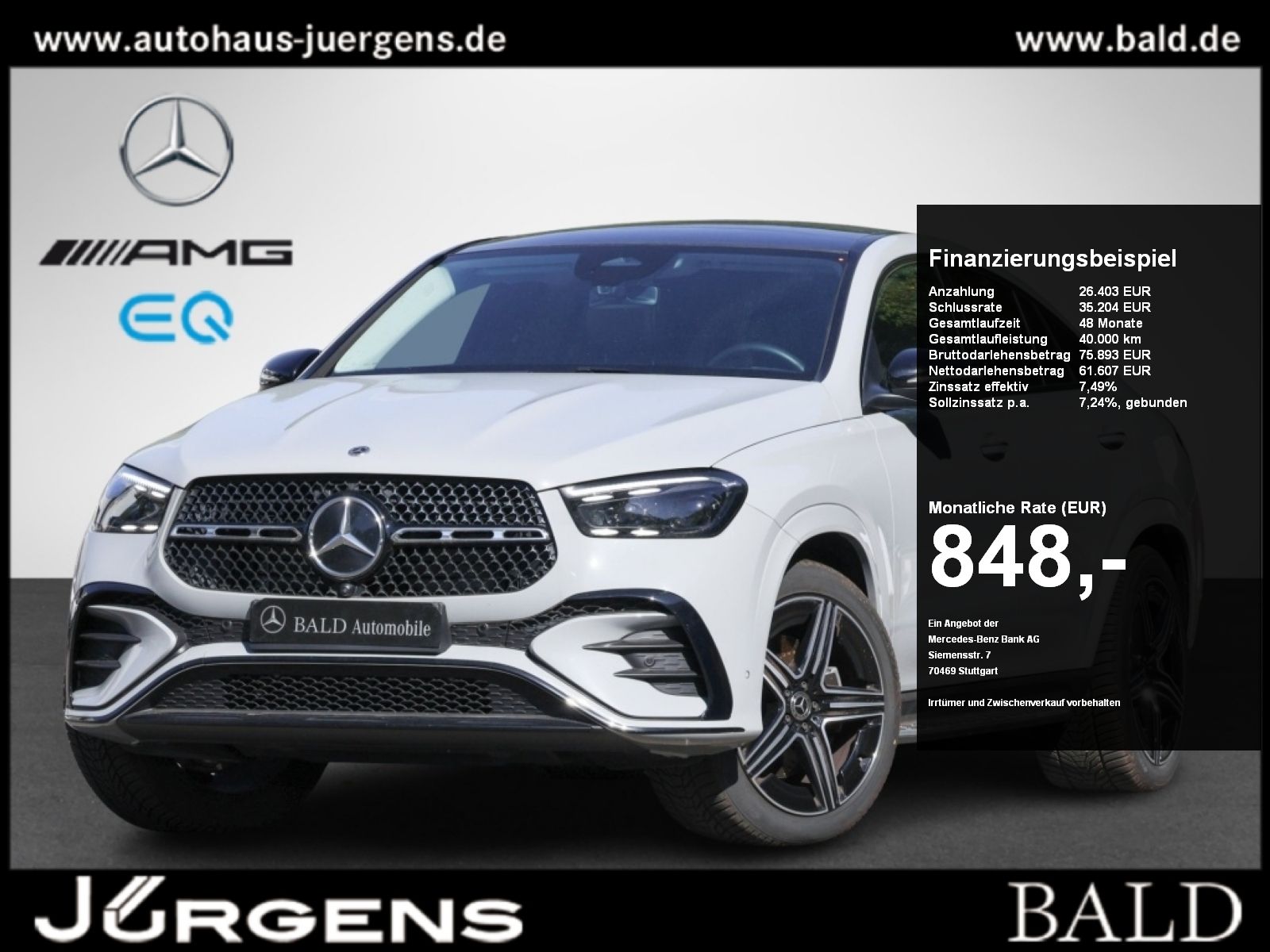 Mercedes Mercedes-Benz GLE 300 d 4M Cp AMG-Sport/Pano/AHK/S