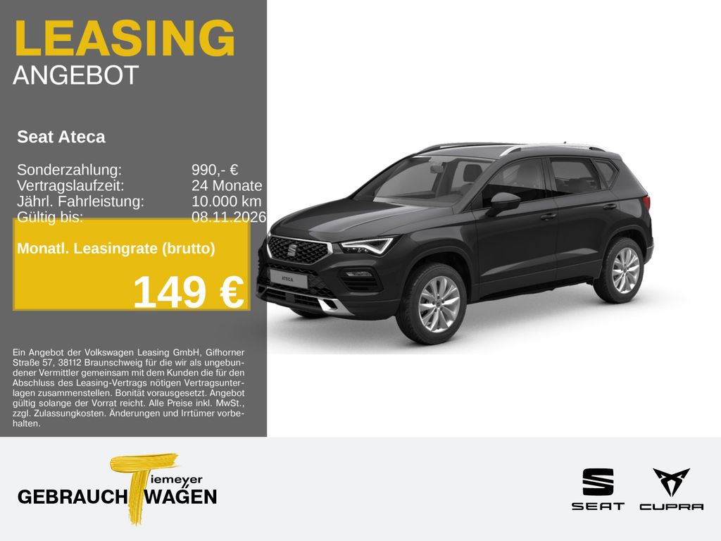 Seat Ateca 1.5 TSI DSG STYLE SIDE-ASSIST NAVI+ PARKLE