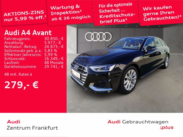 Audi A4 Avant 35 TDI S tronic advanced LED AHK Massag