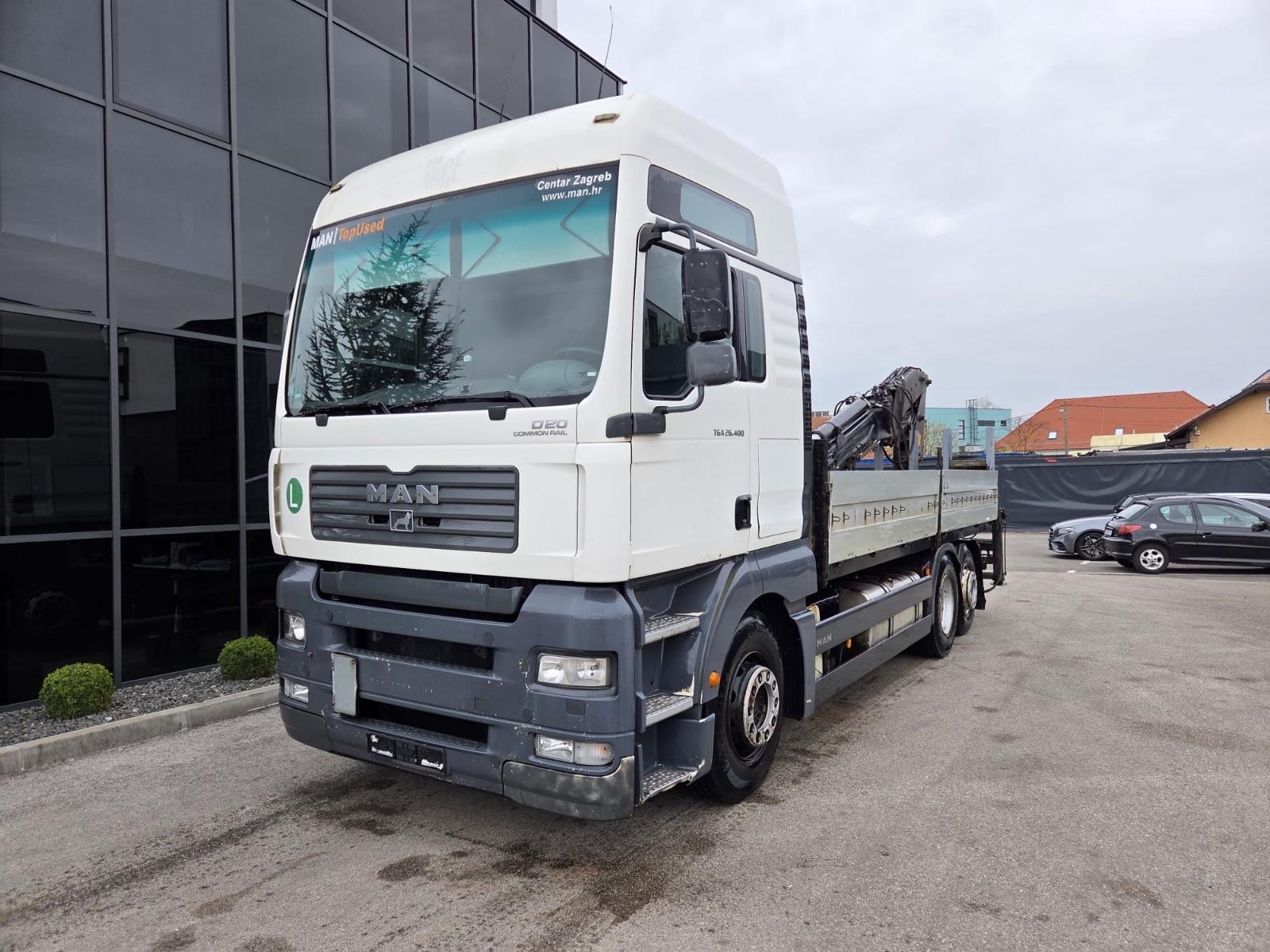 MAN TGA 26.400 6X2 PRITSCHE MIT KRAN compa 2530