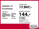 Nissan Qashqai 1.3 N-Connecta Navi/Panodach/SHZ/PDC/360 - Nissan Qashqai Gebrauchtwagen in Chemnitz