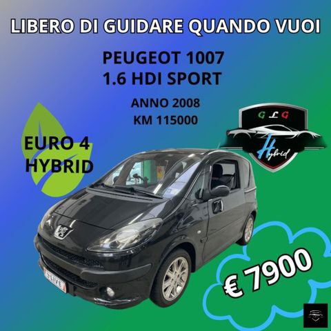 Peugeot PEUGEOT - 1007 - HDi FAP Sporty