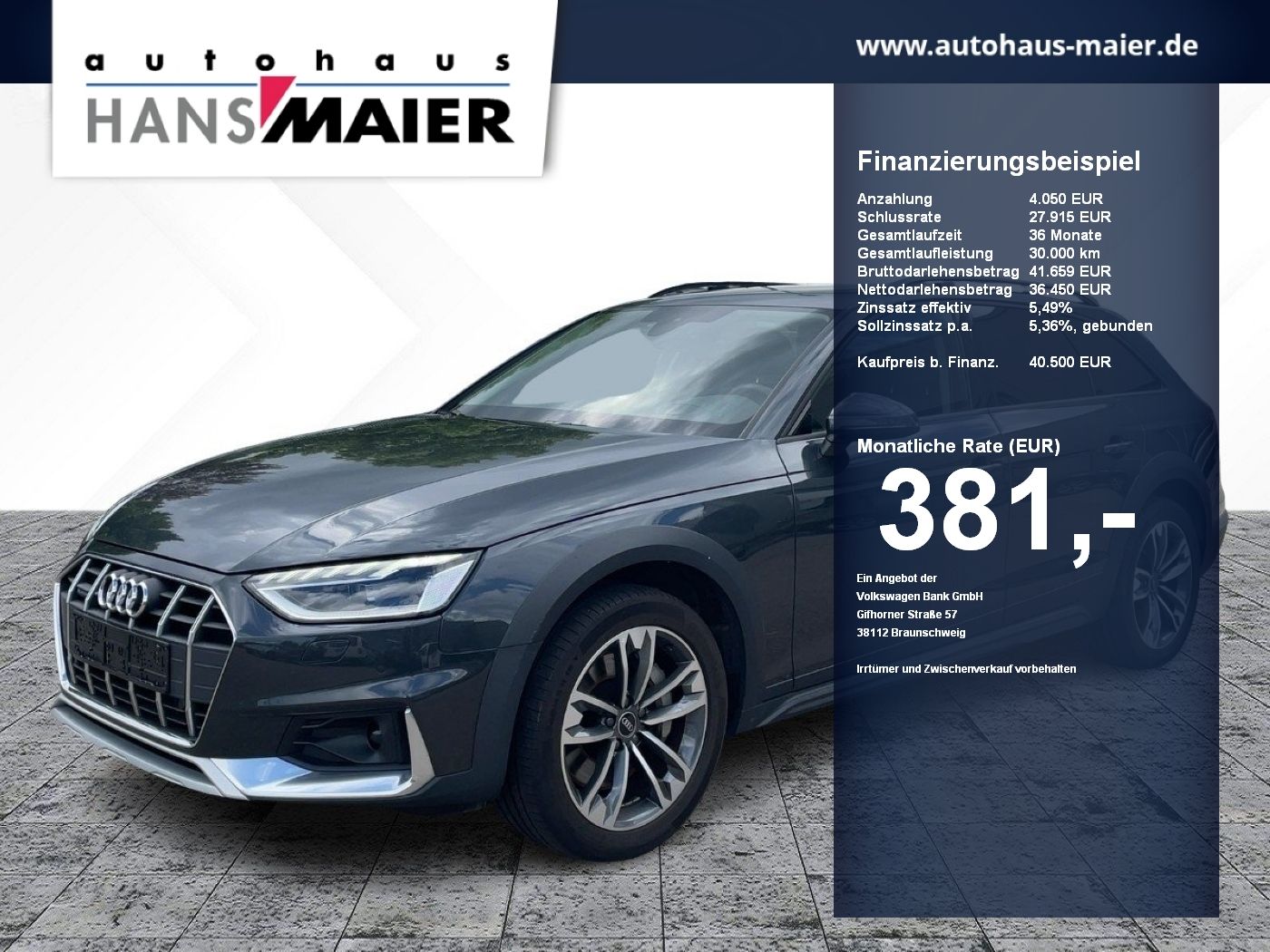 AUDI A4 Allroad quattro 50 TDI Stronic AHK Matrix B&amp;O