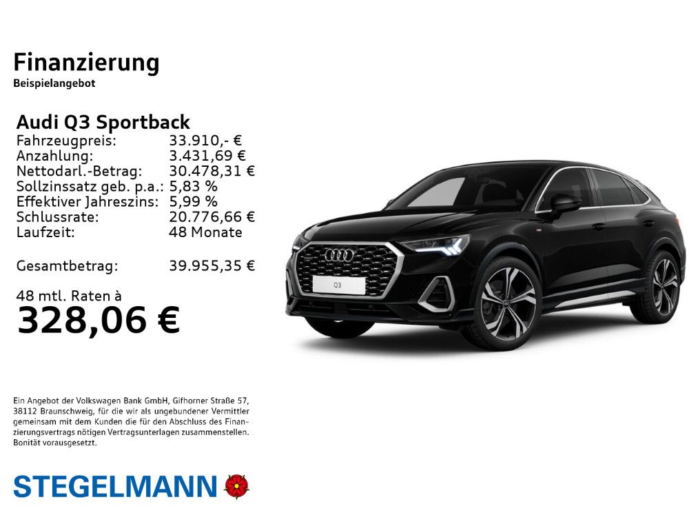 Audi Q3 Sportback 40 TFSI qu. S-tronic S-Line Matrix foto 2