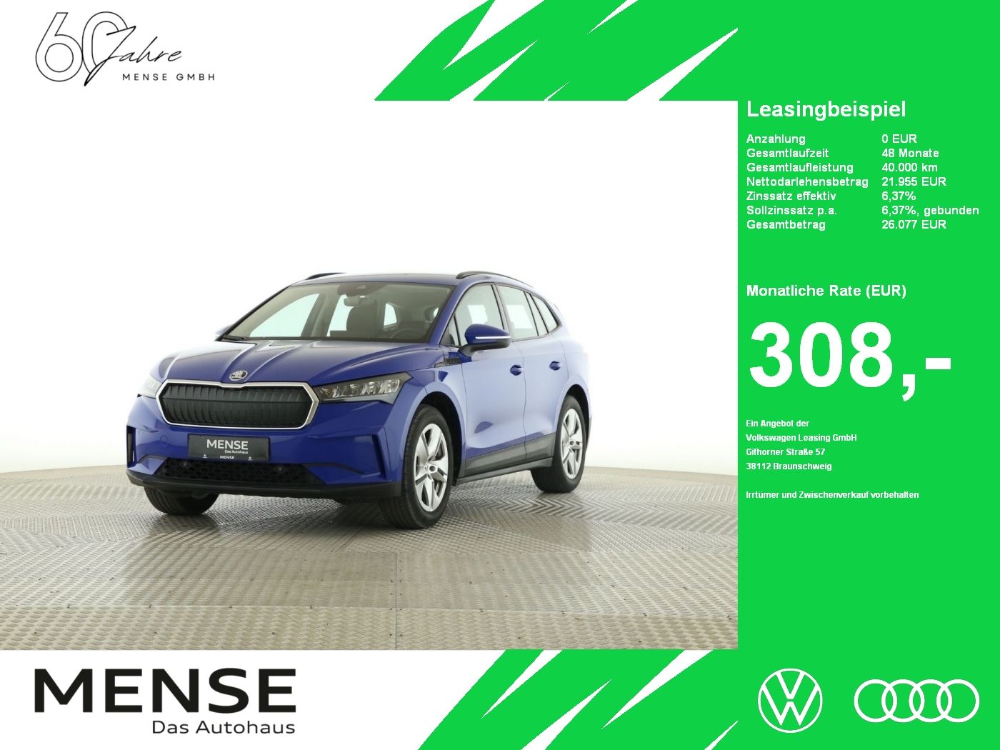 Skoda Enyaq 50 Loft LED|VirtualCP|KlimaA|LaneAss|PDC