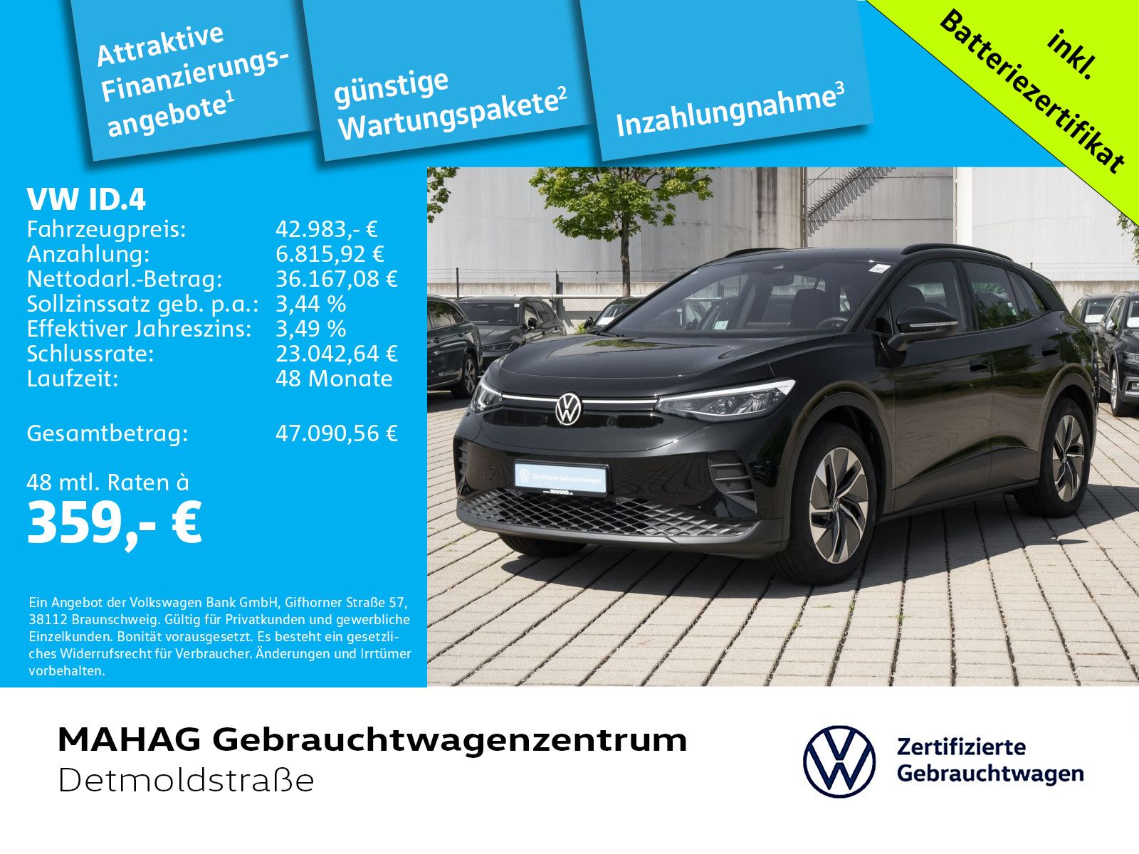 Volkswagen ID.4 Pro 210 kW AHK WärmePu CCS LED Navi ParkAs foto 2
