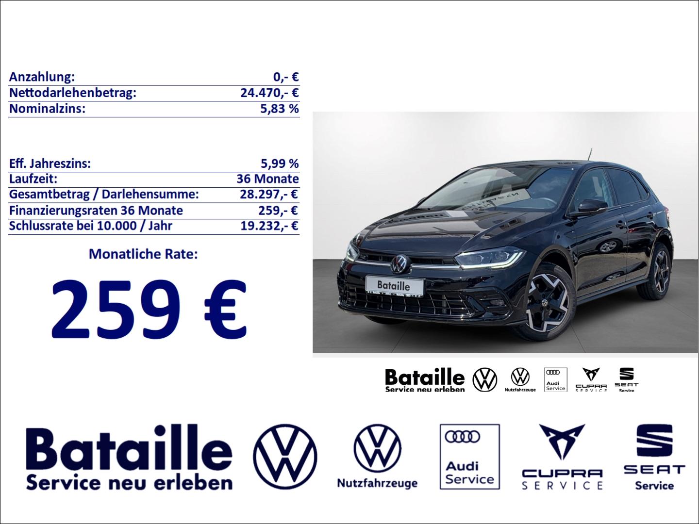Volkswagen Polo 1.0 TSI R-Line Navi Kamera IQ.Light ACC